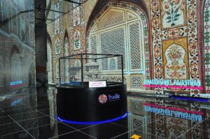 Beautiful India Pavilion at the Expo 2020 Dubai.