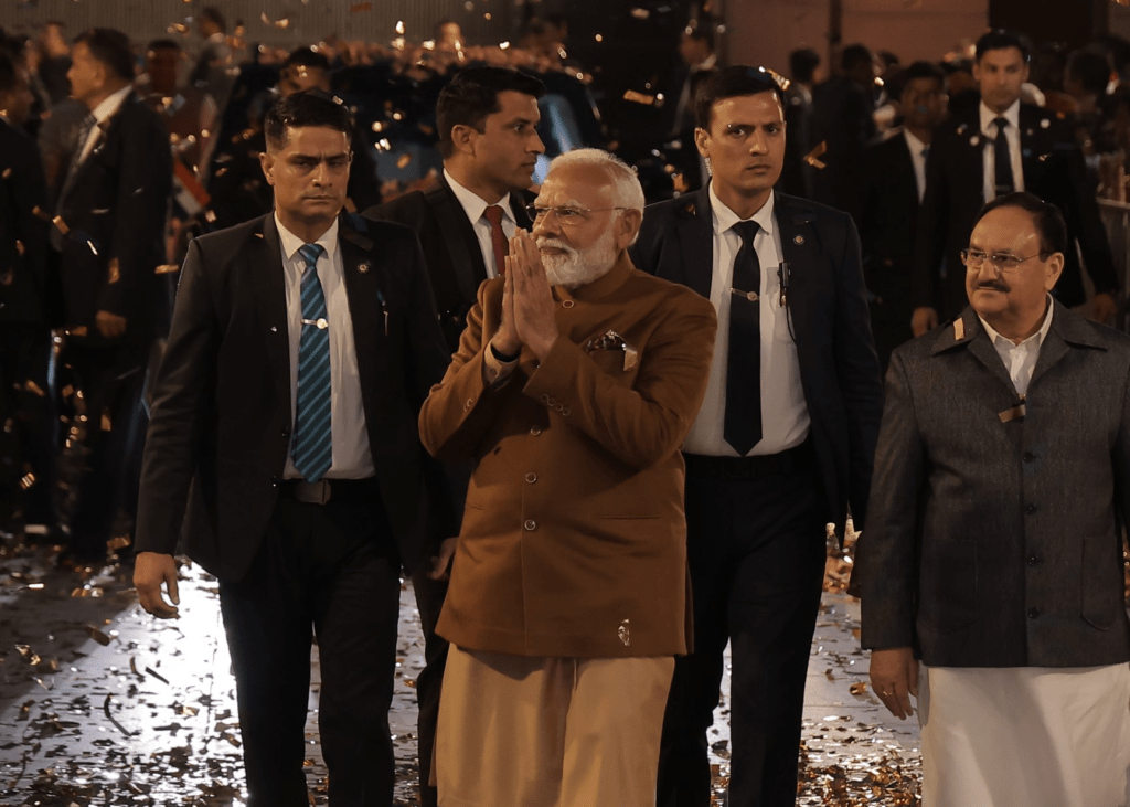 pm modi with nadda