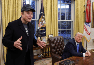 elon musk with trump