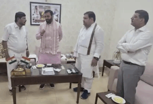 athawale with cm saini
