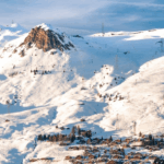 snow capped mountain peak
