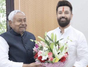 nitish with chirag paswan
