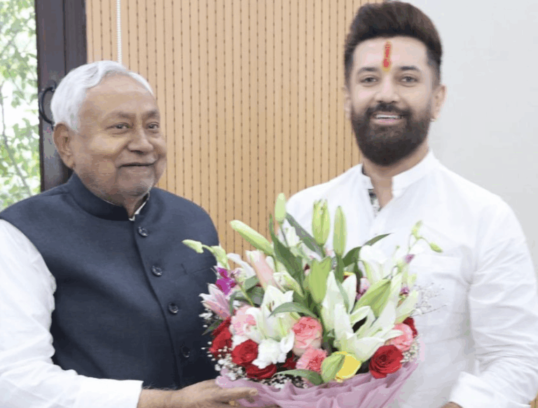 nitish with chirag paswan