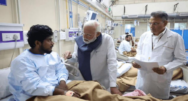 pm modi hospital